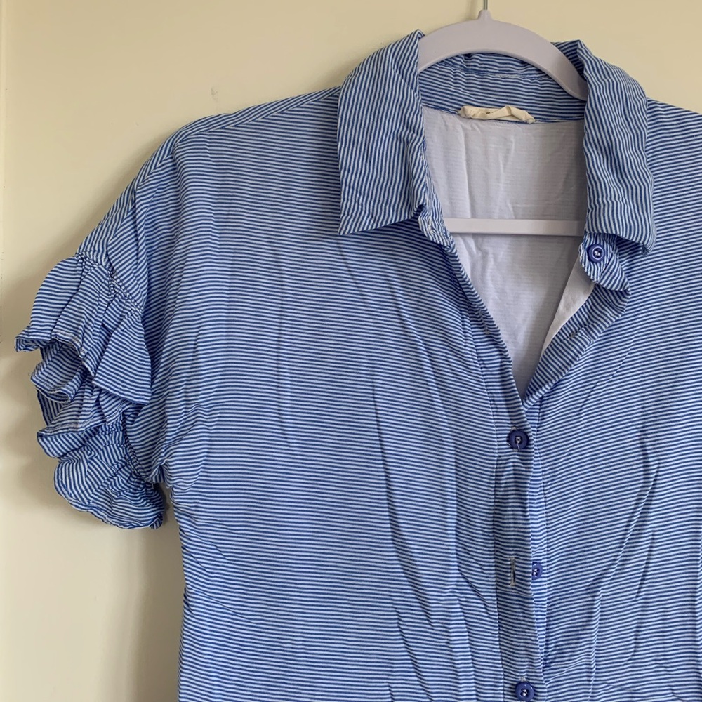 Rachel Parcell Blue Striped Dress